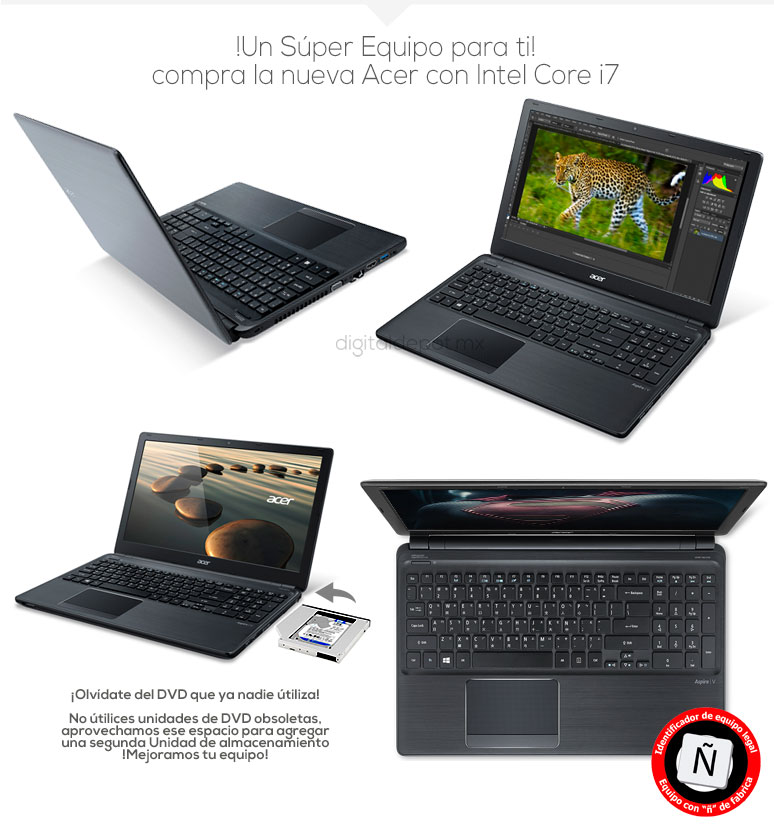 Acer-Laptop-Notebook-Aspire V5-Gamer-Intel Core i7-X4-8Gb Ram-128SSD-fotos