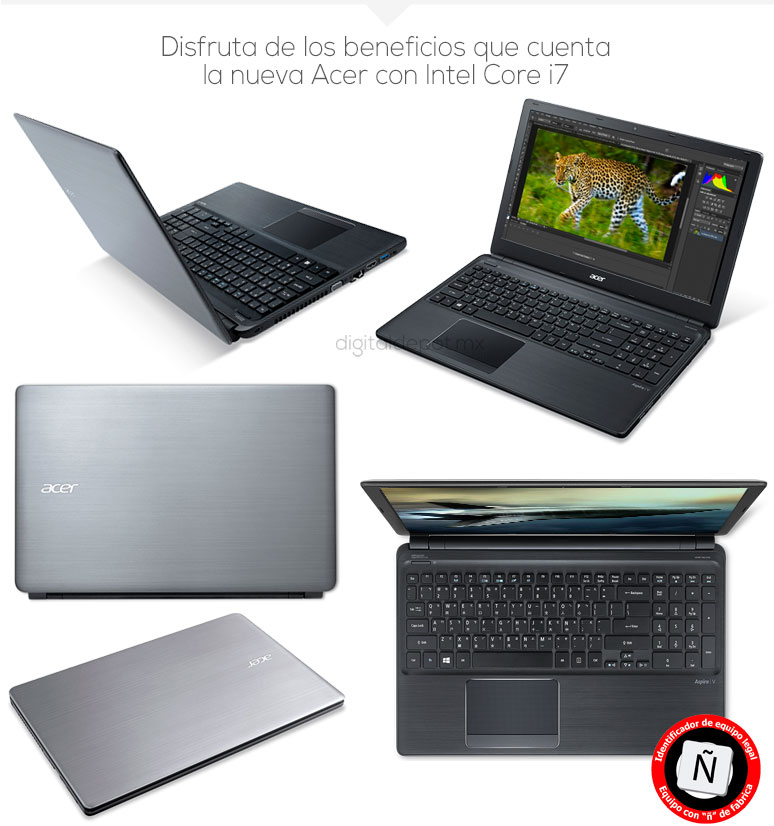 Acer-Laptop-Notebook-Aspire V5-Gamer-Intel Core i7-X4-8Gb Ram-1Tb DD-fotos