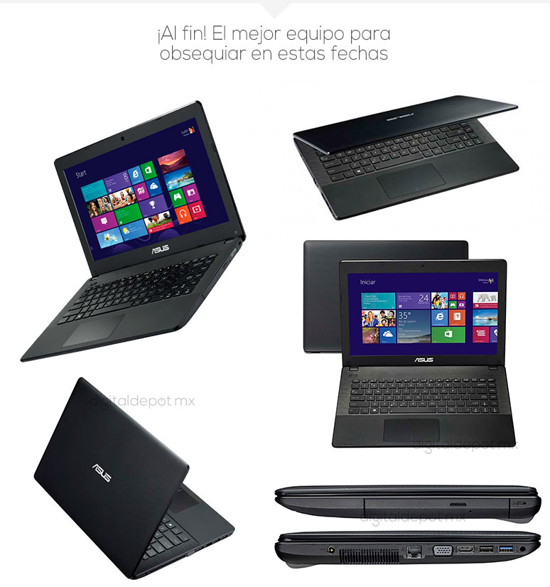 Asus-Laptop-Netbook-X451MA-barata-Intel N2815-4Gb Ram-1TB DD-fotos