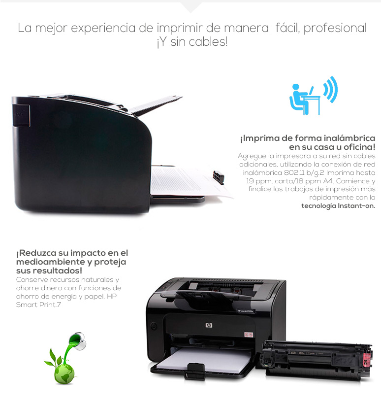 HP-Impresora-Printer-LaserJet Pro-Profesional-Conexion inalambrica-Economica-Alta resolucion-fotos