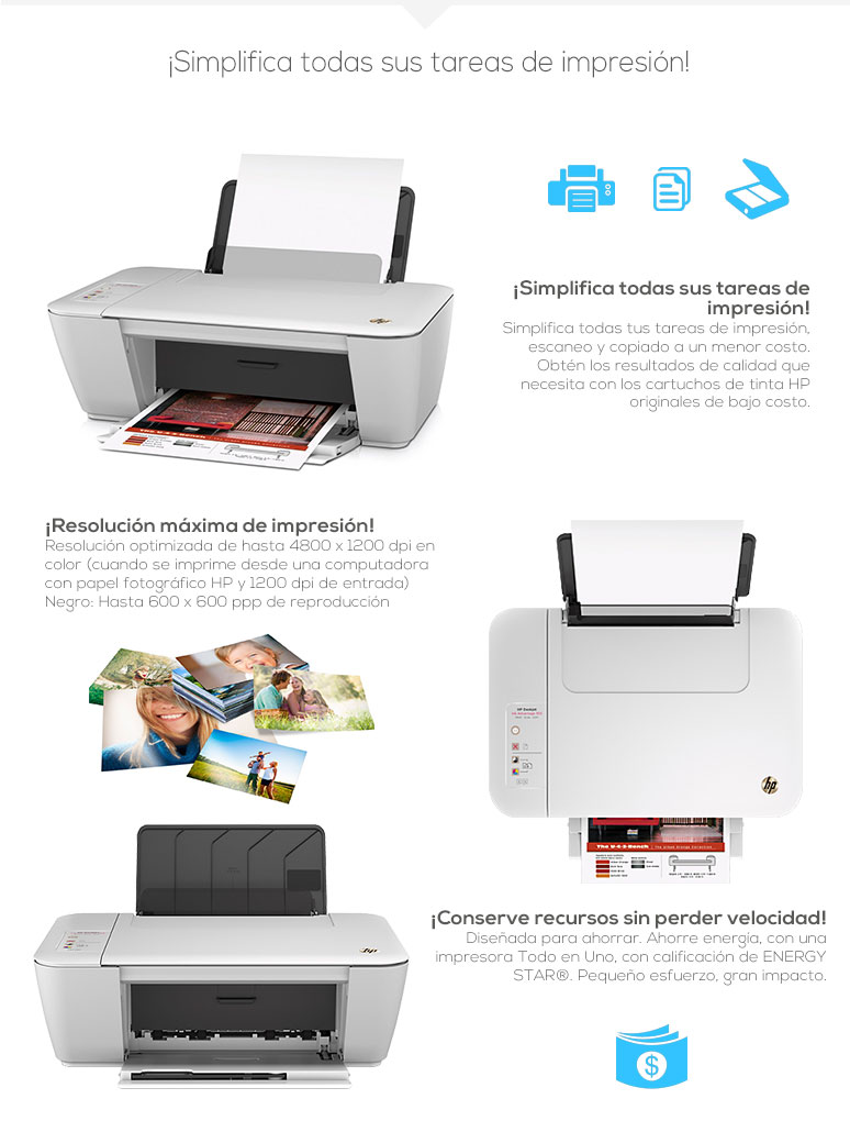 HP-impresora-printer-DeskJet Ink Advantage-Multifuncional-Escaner-Copiadora-Inyeccion termica-fotos