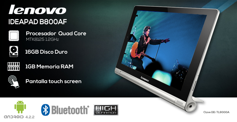 Lenovo-Tablet-Tableta-IDEAPAD B800AF-touch-Quad Core-1GB Ram-16GB DD