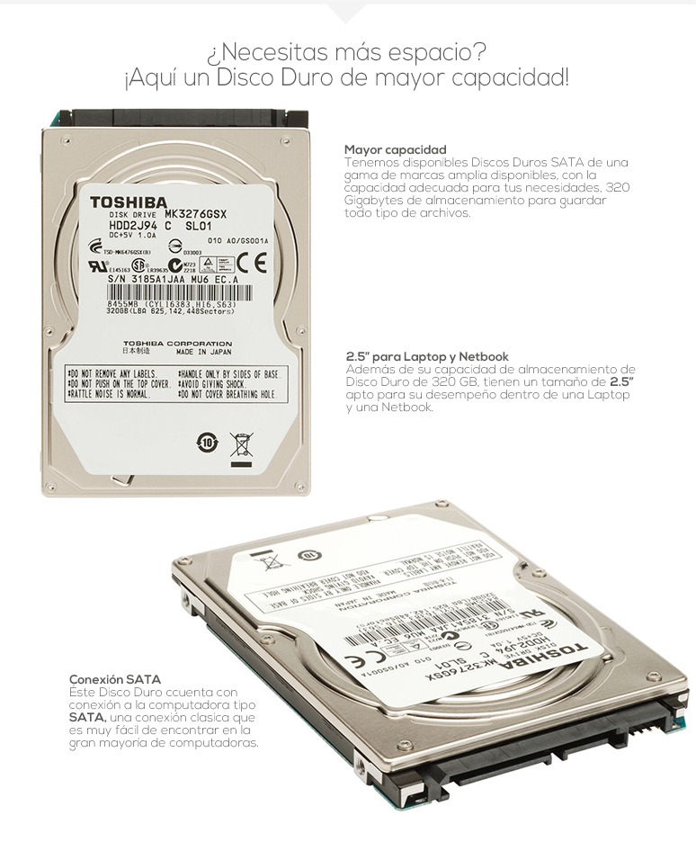 SATA-disco duro-HDD-conexion SATA-capacidad-320GB DD-2.5Laptop y Netbook-5200 RPM-fotos