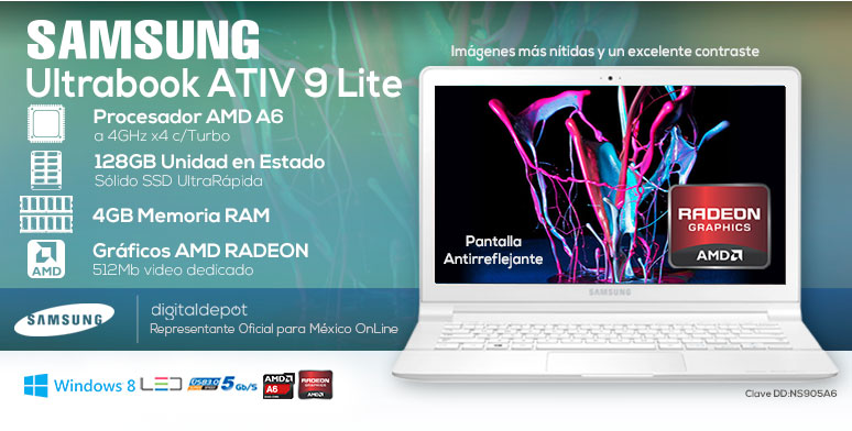 Samsung-Laptop-Ultrabook-ATIV9LITE-ligera-AMDA6-4GBRAM-128SSD