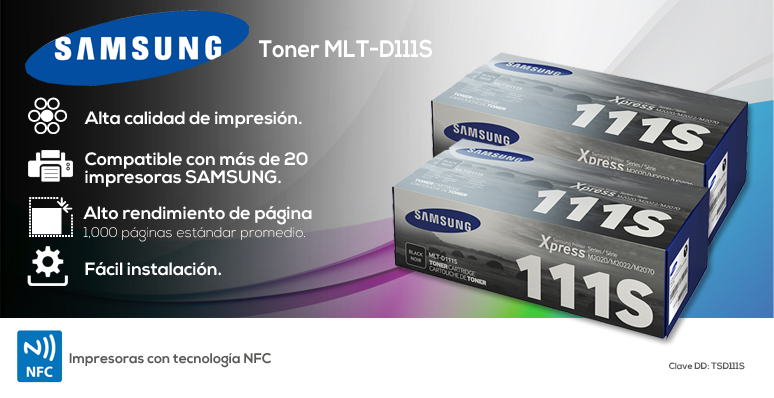 Samsung-Toner-MLT-D111S-economico-hasta 1000 paginas