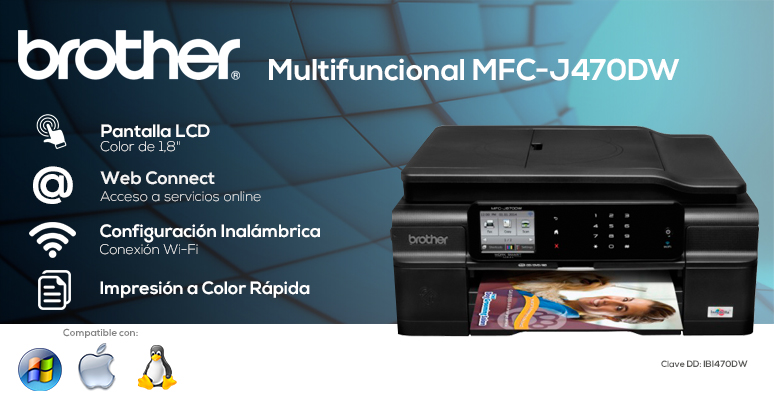 brother-multifuncional-print-mfc-j470dw-rapida-pantalla lcd a color-web connect-facil configuracion inalambrica