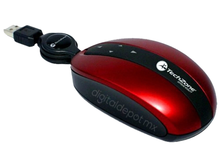 TechZone-Mouse-Raton-TZMIT01-rojo-cable retráctil-detección de movimientos-imagen-destacada